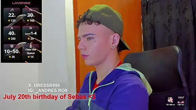 sebascuterouss online show from July 14, 12:44 pm