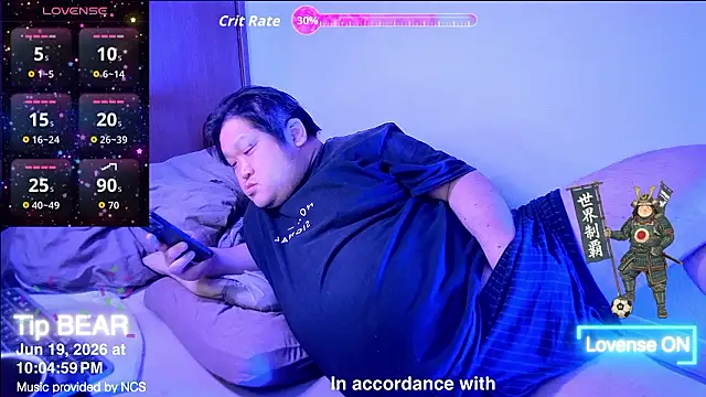ChubbyBEAR039 online show from June 19, 1:05 pm