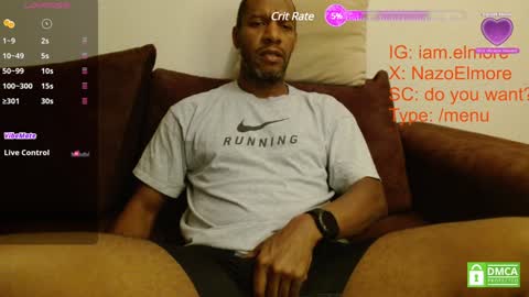 Snapshot of elmorenazogt chatting on January 10, 4:12 am My name is Elmore. Please say hello I like to chat with you. If you have requests or dirty talk please use tip online show from January 10, 4:12 am