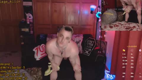 Snapshot of gage_allin chatting on March 9, 7:48 pm Gage Allin AKA Alpha Pussy online show from March 9, 7:48 pm