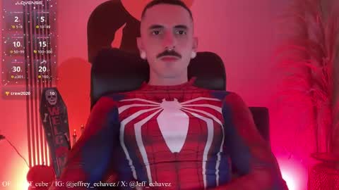 Snapshot of jeff_cube chatting on October 31, 10:02 pm Jeff and Mugi Independent model online show from October 31, 10:02 pm