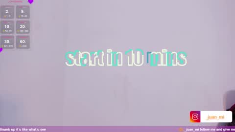 Snapshot of juanmiiss chatting on October 15, 10:01 am Juan Miguel online show from October 15, 10:01 am