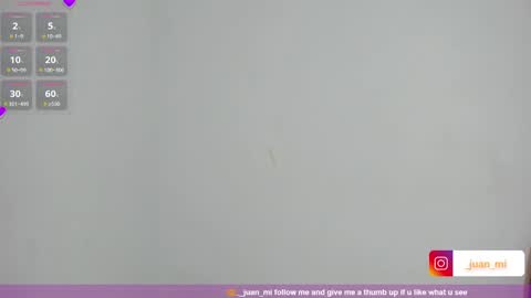 Snapshot of juanmiiss chatting on October 13, 10:21 am Juan Miguel online show from October 13, 10:21 am