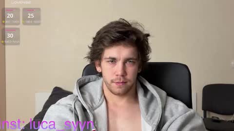 Snapshot of luca_syn chatting on October 14, 1:12 am Luca S online show from October 14, 1:12 am