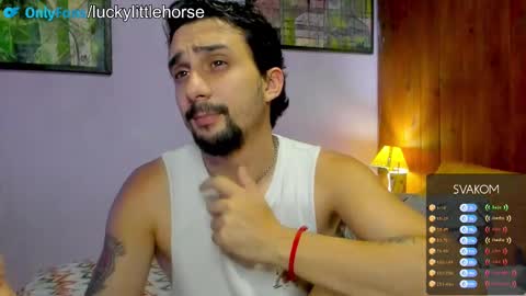 Snapshot of lucky_littlehorse77 chatting on February 9, 10:32 pm Luca Lucky online show from February 9, 10:32 pm
