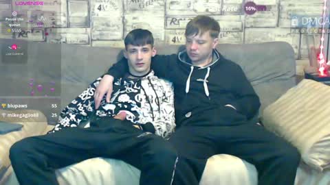 Max tall dark-haired guy with tattoos and Phil blond-haired online show from May 20, 4:41 am