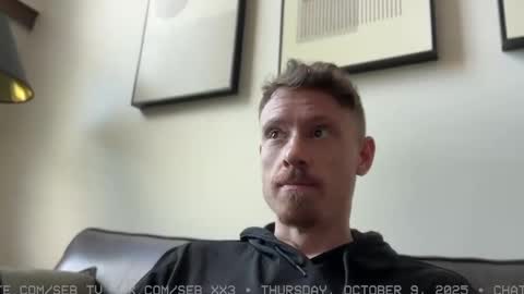 Snapshot of seb_tv chatting on October 9, 6:13 pm Sebastian online show from October 9, 6:13 pm
