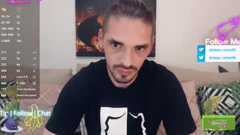 Snapshot of secret_sir chatting on October 16, 10:18 pm Dean Carter online show from October 16, 10:18 pm