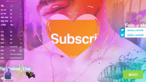 Snapshot of secret_sir chatting on October 31, 11:30 pm Dean Carter online show from October 31, 11:30 pm