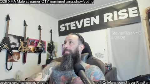 StevenRiseNYC online show from April 29, 1:38 pm