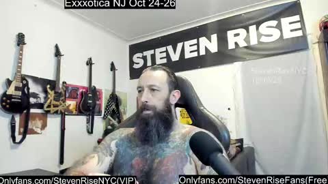 Snapshot of stevenrisenyc chatting on October 14, 1:12 am StevenRiseNYC online show from October 14, 1:12 am