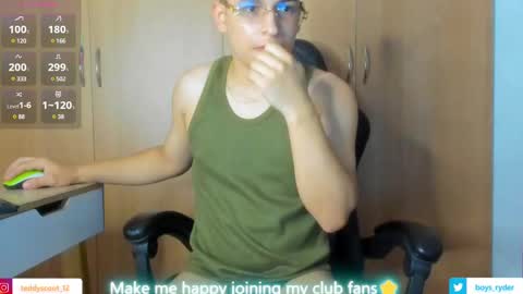  Follow me on Twitter boys ryder and instagram teddyscoot 12  online show from March 8, 8:35 pm
