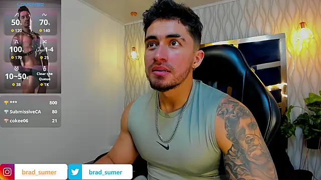 Snapshot of Brad_Summer chatting on October 1, 5:39 pm Brad Summer online show from October 1, 5:39 pm