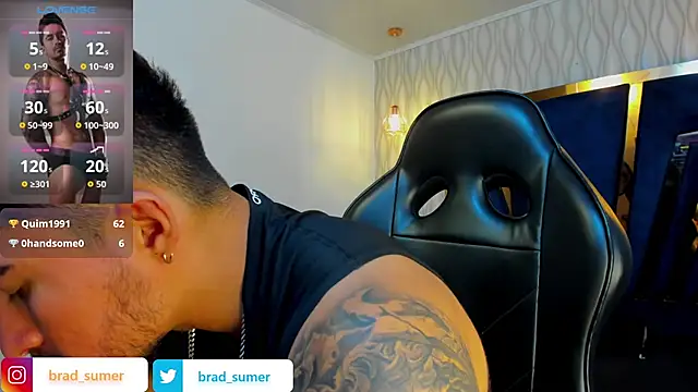 Snapshot of Brad_Summer chatting on October 6, 6:01 pm Brad Summer online show from October 6, 6:01 pm