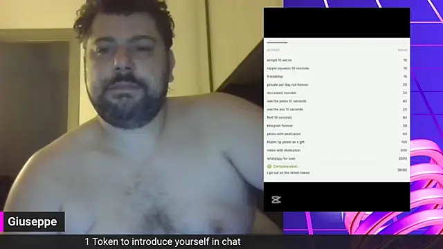 giuseppelovisi85 online show from October 25, 6:37 am