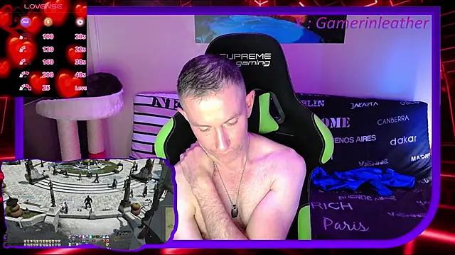 Gamerinleather online show from October 31, 8:56 pm