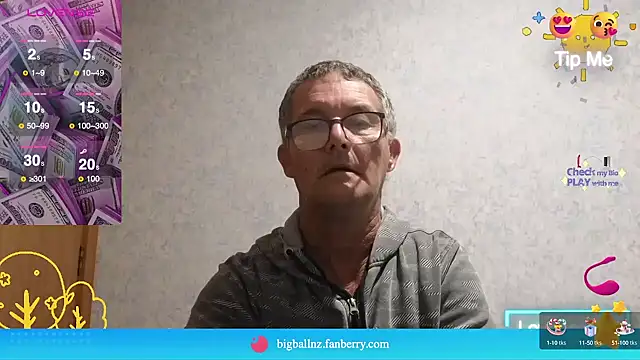 Snapshot of bigballnz chatting on March 7, 8:13 am bigballnz online show from March 7, 8:13 am