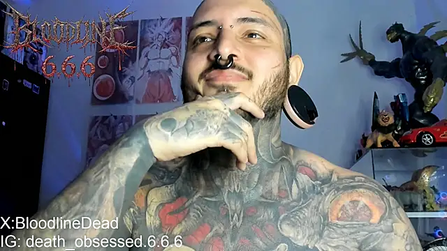 DEATHINK666XX online show from January 14, 7:39 pm